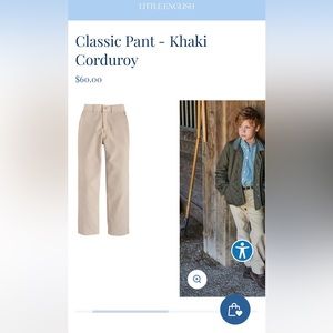 Little English boys pants size 7